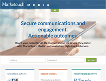 Tablet Screenshot of marketouchmedia.com